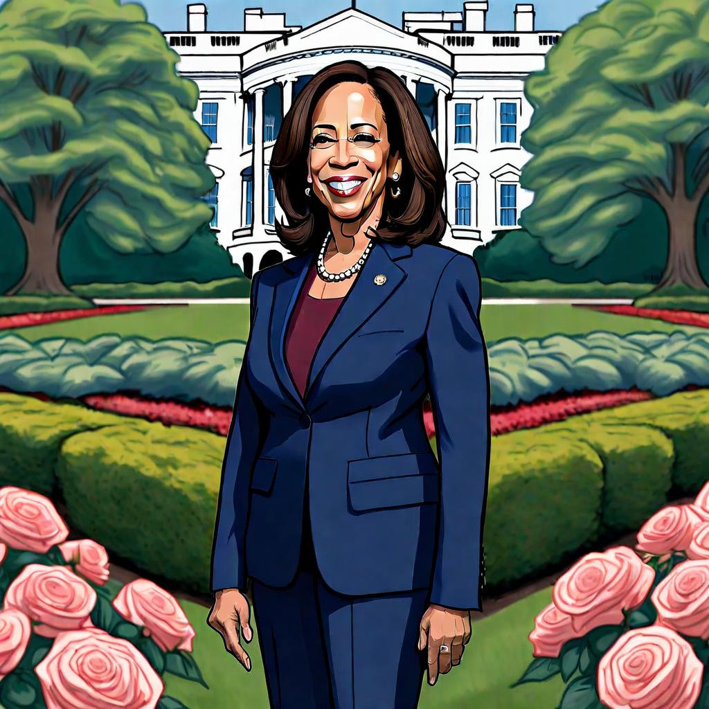 Kamala Harris by AI Disc Jockey | Learn more at AIDiscJockey.com